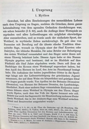 Die athletischen Leibesübungen der Griechen. II. Teil, I.Hälfte: Einzelne Sportarten. Lauf-, Sprung- und Wurfbewerbe