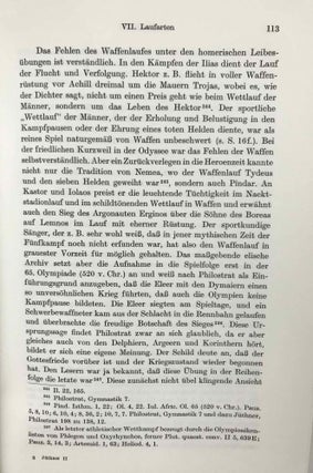 Die athletischen Leibesübungen der Griechen. II. Teil, I.Hälfte: Einzelne Sportarten. Lauf-, Sprung- und Wurfbewerbe