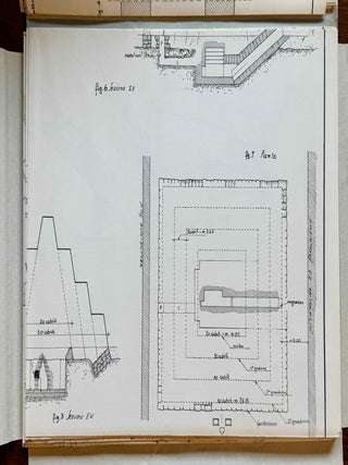 L'Architettura delle Piramidi Menfite. Parts II to VIII. Part II: La Piramide di Sechemkhet, La Layer Pyramid di Zauiet-el-Aryan e le minori piramidi attribuite alla III dinastia. [with:] Addenda. [with:] 2 Addenda. Part III: Il Complesso di Meydum, la Piramide a Doppia Pendenza e la Piramide Settentrionale in Pietra di Dahsciur. Part IV: La Grande Piramide di Cheope. Part V: Le Piramidi de Zedefra e di Chefren. Part VI: La Grande Fassa di Zauiet el-Aryan, la Piramide di Micerino, il Mastabat Faraun, la Tomba di Khentkaus. Part VII: Le Piramidi di Userkaf, Sahura, Neferirkara. La Piramide Incompiuta e le Piramidi minori di Abu Sir. Part VIII: La Piramide di Neuserra, la Small Pyramid di Abu Sir, la Piramide distrutta di Saqqara ed il Compleso di Zedkara Isesi e della sua Regina (15 volumes, complete set)