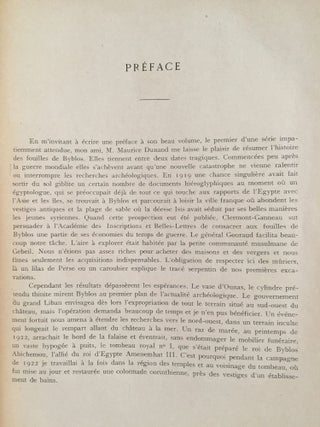 Fouilles de Byblos. Tome 1er. 1926-1932. Texte + Atlas (complete set)[newline]M4983a-02.jpg