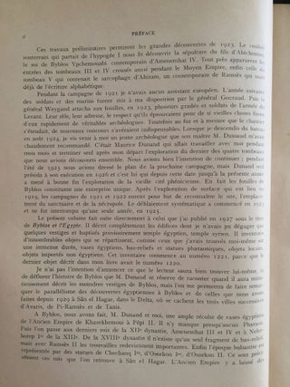 Fouilles de Byblos. Tome 1er. 1926-1932. Texte + Atlas (complete set)[newline]M4983a-03.jpg