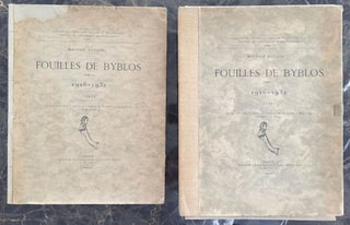Item #M4983a Fouilles de Byblos. Tome 1er. 1926-1932. Texte + Atlas (complete set). DUNAND Maurice
