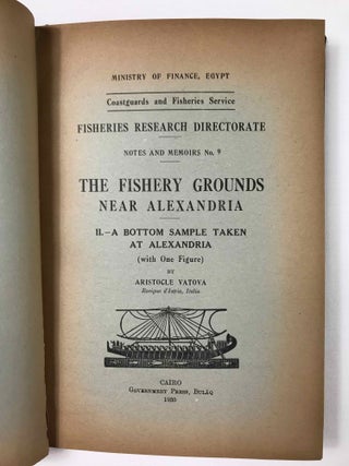 Notes and Memoirs – Nos. 8-12. The Fishery Grounds Near Alexandria.