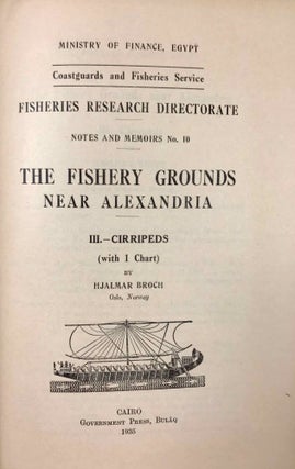 Notes and Memoirs – Nos. 8-12. The Fishery Grounds Near Alexandria.