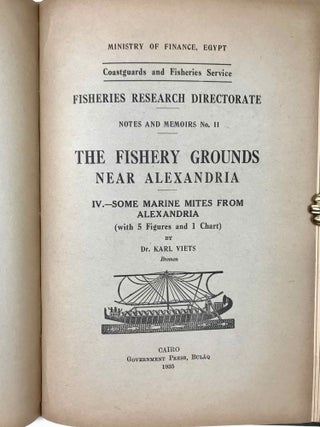 Notes and Memoirs – Nos. 8-12. The Fishery Grounds Near Alexandria.