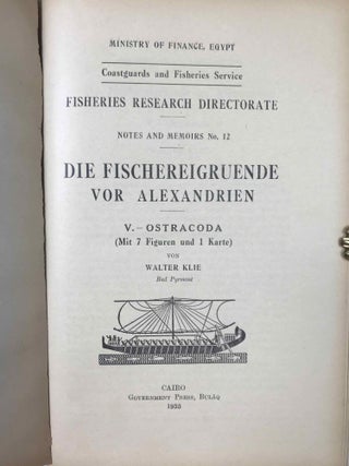 Notes and Memoirs – Nos. 8-12. The Fishery Grounds Near Alexandria.