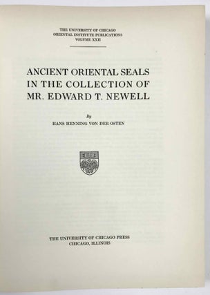 Ancient Oriental Seals in the Collection of Mr. Edward T. Newell[newline]M4988-03.jpeg
