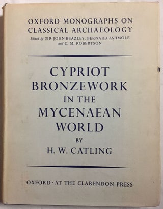 Item #M5021 Cypriot Bronzework in the Mycenaean World. CATLING H. W[newline]M5021.jpg