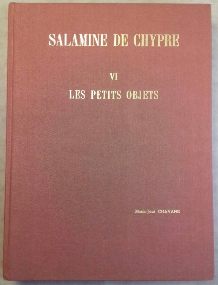 Item #M5025 Salamine de Chypre. VI: Les petits objets. CHAVANE Marie-José.[newline]M5025.jpg