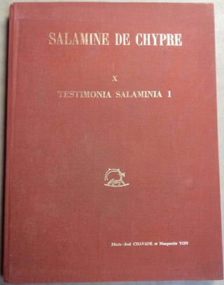 Item #M5026a Salamine de Chypre. X. Testimonia salaminia 1. Première, deuxième et troisième...[newline]M5026a.jpg