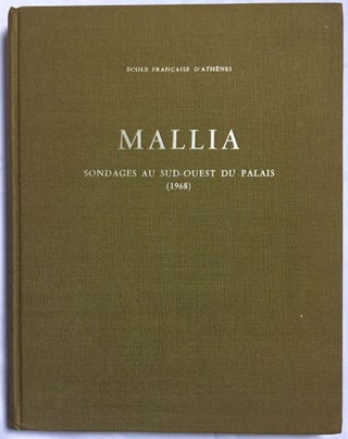 Item #M5032 Fouilles exécutées à Mallia. Sondages au sud-ouest du Palais (1968). CHEVALLIER Henry[newline]M5032.jpg