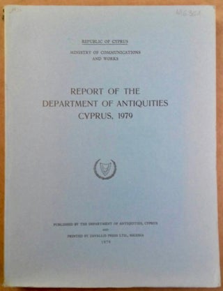 Item #M5038 Report of the department of Antiquities, Cyprus, 1979[newline]M5038.jpg