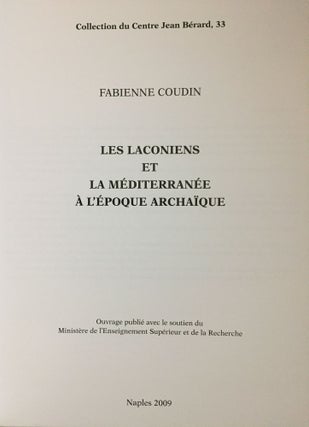 Les Laconiens et la Méditerranée à l'époque archaïque[newline]M5041-01.jpg