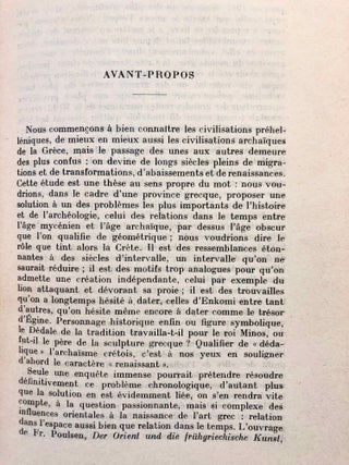 La Crète dédalique. Etudes sur les origines d'une renaissance.