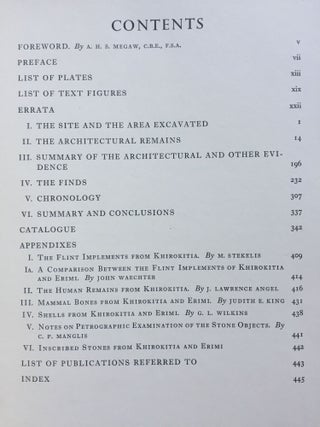 Khirokitia. Final report on the excavation of a neolithic settlement in Cyprus on behalf of the Department of Antiquities, 1936-1946.[newline]M5053-04.jpg