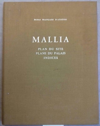 Item #M5059 Mallia. Plan du site. Plan du palais. Indices
