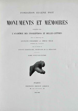 Monuments et Mémoires Fondation Piot. Tome 28, fasc. 1 et 2 (complete)[newline]M5064-04.jpeg