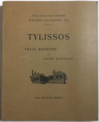 Item #M5074 Tylissos. Villas minoennes. HAZZIDAKIS Joseph