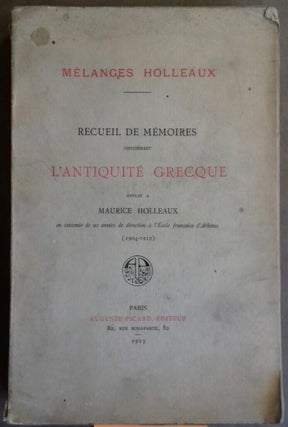 Item #M5076 Recueil de Mémoires concernant l'Antiquité Grecque offerts à Maurice Holleaux en...[newline]M5076.jpg