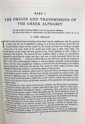 The local scripts of archaic Greece. A study of the origin of the greek alphabet and its development from the eight to the fifth centuries B. C.[newline]M5077a-10.jpeg