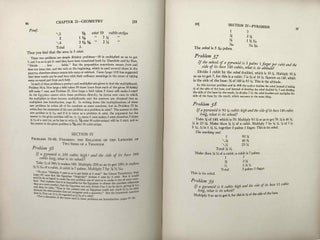 The Rhind mathematical papyrus, British Museum 10057 and 10058. Photographic facsimile, hieroglyphic transcription, transliteration, literal translation, free translation, mathematical commentary, and bibliography. Volume I (only): Free translation and commentary.