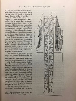 Features of the Deification of Ramesses II