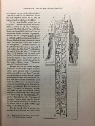 Features of the Deification of Ramesses II