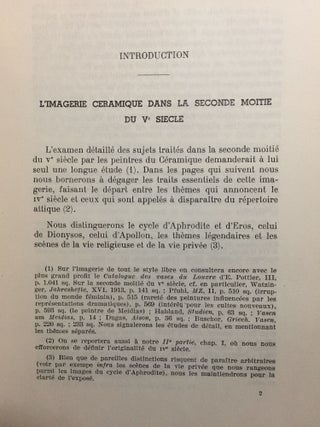Les représentations dans la céramique attique du IVe siècle. Tome I: Texte. Tome II: Planches (complete set)
