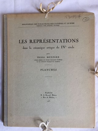 Les représentations dans la céramique attique du IVe siècle. Tome I: Texte. Tome II: Planches (complete set)