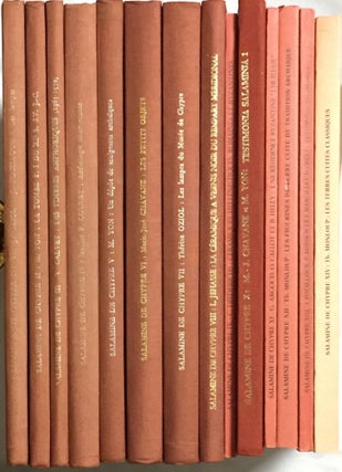 Item #M5116 Salamine de Chypre. 14 volumes (complete set). OZIOL Th.-J. - POUILLOUX J., fouilles...