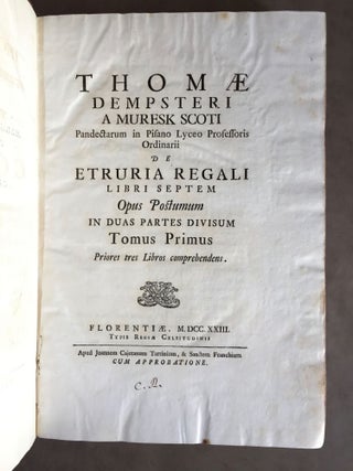 De Etruria regali libri VII (translation of title: "About royal Etruria, 7 books")[newline]M5120-005.jpg