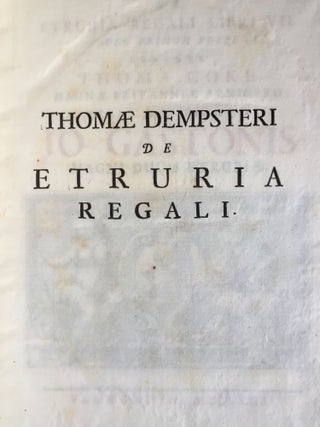 De Etruria regali libri VII (translation of title: "About royal Etruria, 7 books")[newline]M5120-125.jpg