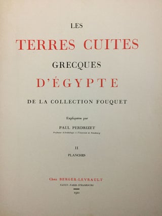 Les Terres cuites grecques d'Egypte de la collection Fouquet. Texte et planches (complete set)[newline]M5123-12.jpg