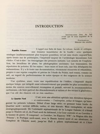 Le Palais du second millénaire à Knossos. I: Le quartier Nord. Texte et planches (complete set)