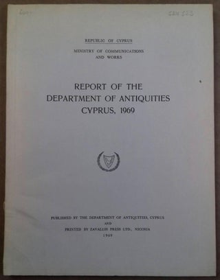 Item #M5138 Report of the department of antiquities, Cyprus, 1969[newline]M5138.jpg
