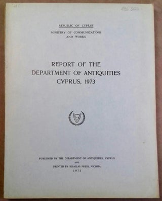 Item #M5140a Report of the department of antiquities, Cyprus, 1973[newline]M5140a.jpg
