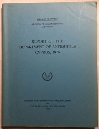 Item #M5143 Report of the department of antiquities, Cyprus, 1976[newline]M5143.jpg