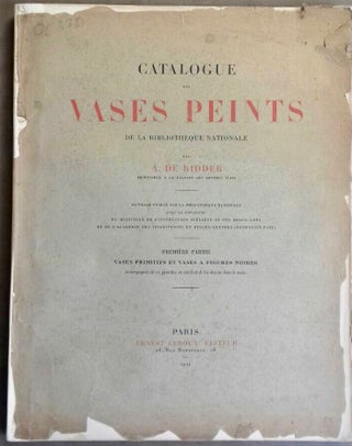 Item #M5146 Catalogue des vases peints de la Bibliothèque Nationale. Première partie: vases...[newline]M5146.jpg