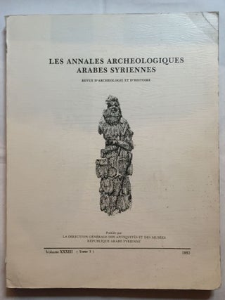 Item #M5181 Annales archéologiques de Syrie. Revue d'archéologie et d'histoire. Vol....