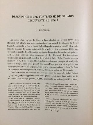 Description d'une forteresse de Saladin découverte au Sinaï