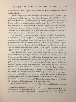 Description d'une forteresse de Saladin découverte au Sinaï