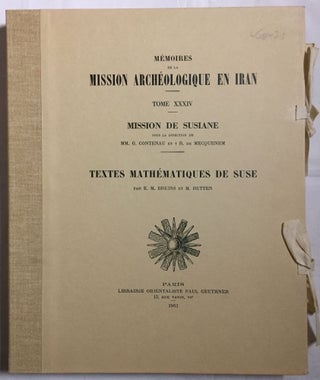 Item #M5202 Textes mathématiques de Suse. BRUINS E. M. - MECQUENEM R. de[newline]M5202.jpg