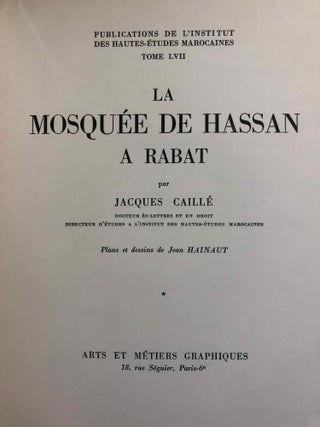 La mosquée de Hassan à Rabat. Tomes I & II (complete set)[newline]M5216-01.jpg
