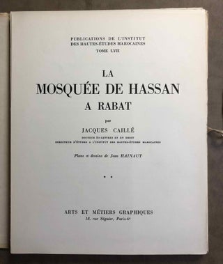 La mosquée de Hassan à Rabat. Tomes I & II (complete set)[newline]M5216-20.jpg