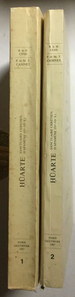Item #M5218 Huarte, sanctuaire chrétien d'Apamène (IVe - VIe s.). 2 volumes (complete set). CANIVET Pierre - CANIVET Maria-Teresa.[newline]M5218.jpg