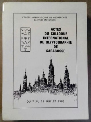 Item #M5233 Actes du Colloque international de glyptographie de Saragosse, 7- 11 juillet 1982[newline]M5233.jpg