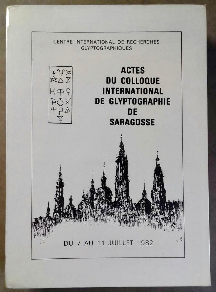 Item #M5233 Actes du Colloque international de glyptographie de Saragosse, 7- 11 juillet 1982. [newline]M5233.jpg