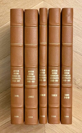 Item #M5234 Actes du onzième congrès international des orientalistes. Paris - 1897. 5 volumes...[newline]M5234-00.jpeg