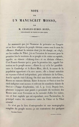 Actes du onzième congrès international des orientalistes. Paris - 1897. 5 volumes (complete)[newline]M5234-09.jpeg