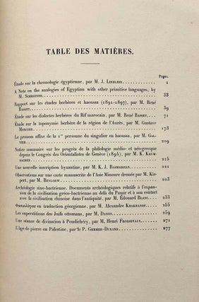Actes du onzième congrès international des orientalistes. Paris - 1897. 5 volumes (complete)[newline]M5234a-22.jpeg